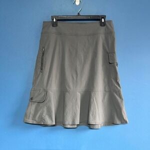 Y2K Cargo Midi Skirt Women's Size 6 Royal Robbins Gray Gorpcore Outdoors Golf
